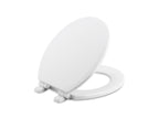 KOHLER K-20455-96 Ridgewood Quiet-Close Round-Front Toilet Seat - Biscuit