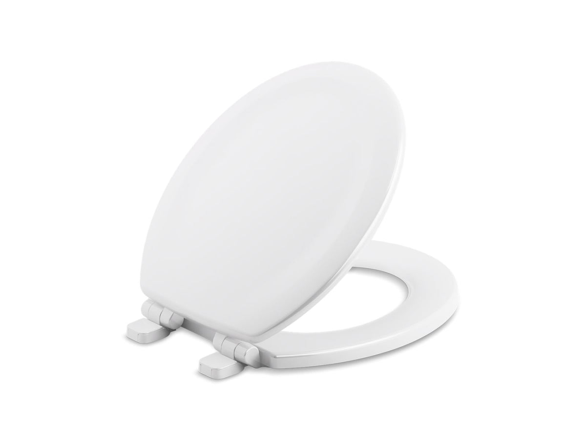 KOHLER K-20467-96 Stonewood Quiet-Close Round-Front Toilet Seat - Biscuit