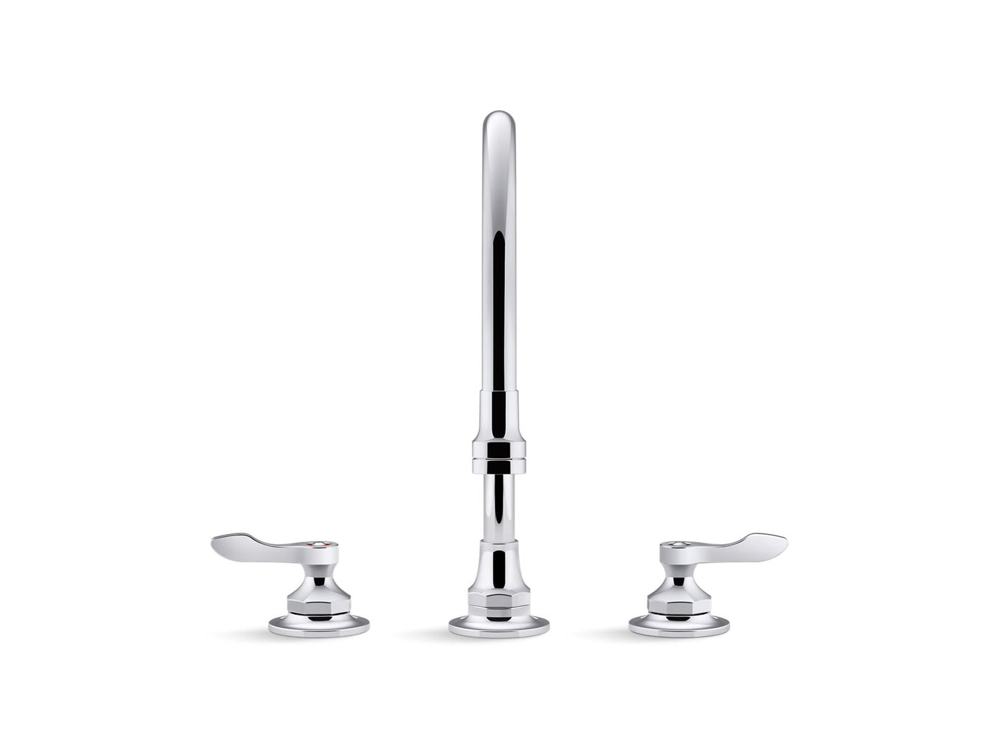 KOHLER K-815T70-4AHA-CP Triton Bowe 1.5 gpm kitchen sink faucet with 9-5/16" gooseneck spout, aerated flow and lever handles - Polished Chrome