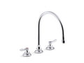 KOHLER K-815T70-4AHA-CP Triton Bowe 1.5 Gpm Kitchen Sink Faucet With 9-5/16" Gooseneck Spout, Aerated Flow And Lever Handles - Polished Chrome