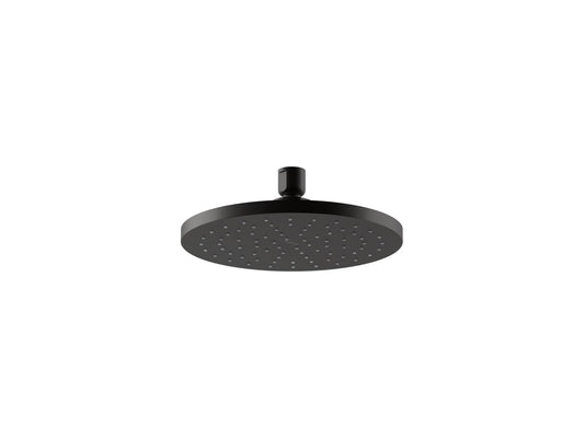 KOHLER K-13688-BL Contemporary Round 8" Single-Function Rainhead, 2.5 Gpm In Matte Black