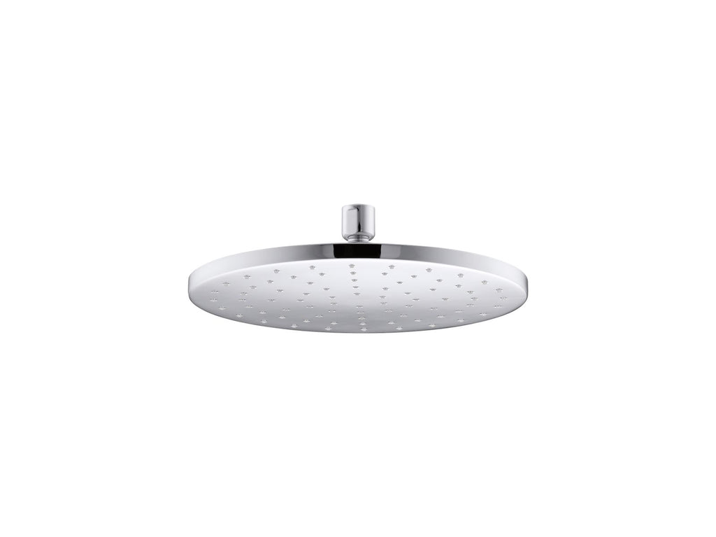 KOHLER K-13689-BL Contemporary Round 10" Single-Function Rainhead, 2.5 Gpm - Matte Black