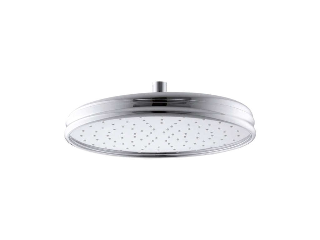 KOHLER K-13694-CP Traditional 12" Single-Function Rainhead, 2.5 Gpm - Polished Chrome