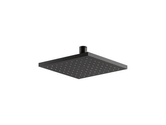 KOHLER K-13695-BL Contemporary Square 8" Single-Function Rainhead, 2.5 Gpm In Matte Black