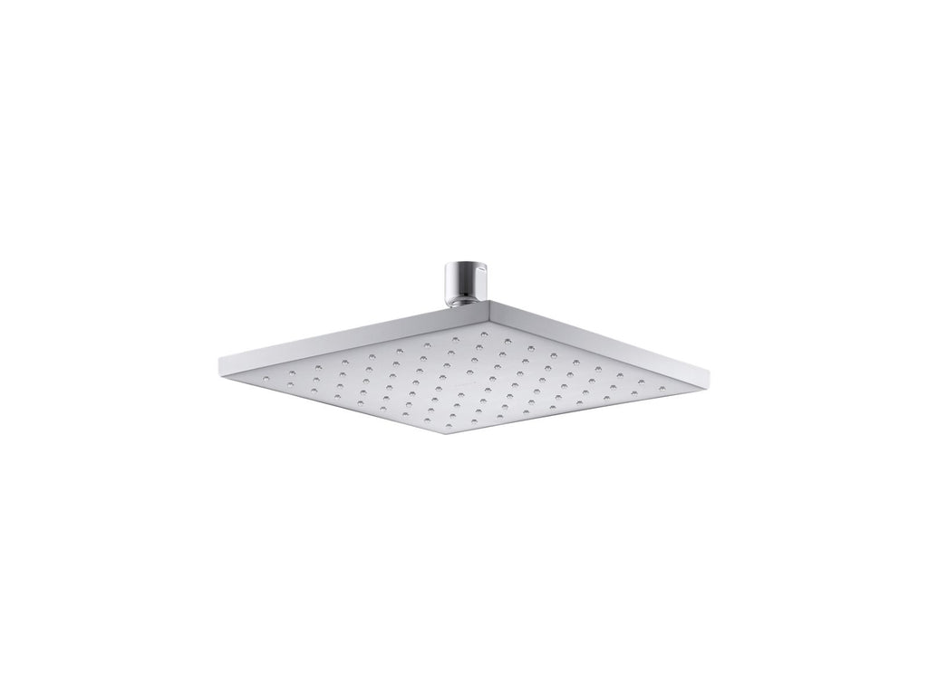 KOHLER K-13695-BL Contemporary Square 8" Single-Function Rainhead, 2.5 Gpm - Matte Black