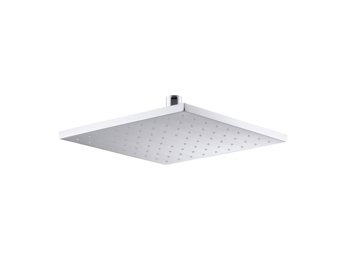 KOHLER K-13696-G-CP Contemporary Square 10" Single-Function Rainhead, 1.75 Gpm - Polished Chrome