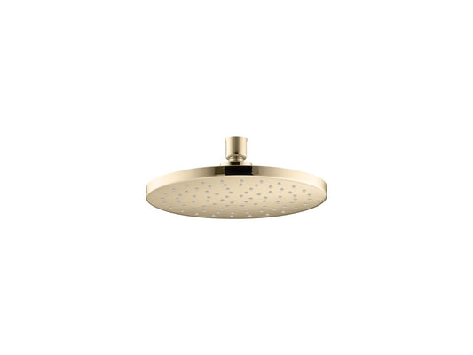 KOHLER K-13688-AF Contemporary Round 8" Single-Function Rainhead, 2.5 Gpm In Vibrant French Gold