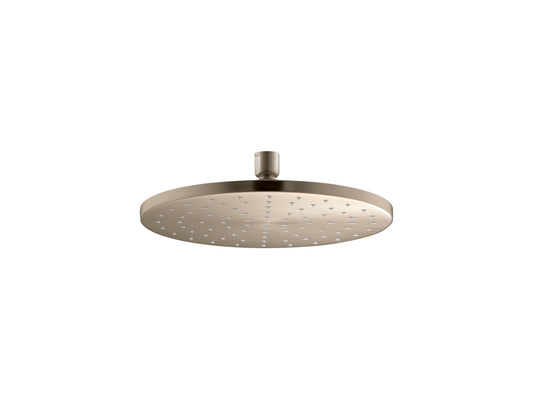 KOHLER K-13689-BV Contemporary Round 10" Single-Function Rainhead, 2.5 Gpm In Vibrant Brushed Bronze