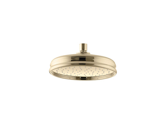 KOHLER K-13692-AF 8" Single-Function Rainhead, 2.5 Gpm In Vibrant French Gold