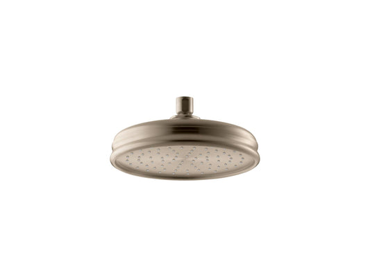 KOHLER K-13692-BV 8" Single-Function Rainhead, 2.5 Gpm In Vibrant Brushed Bronze