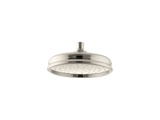 KOHLER K-13692-SN 8" Single-Function Rainhead, 2.5 Gpm In Vibrant Polished Nickel