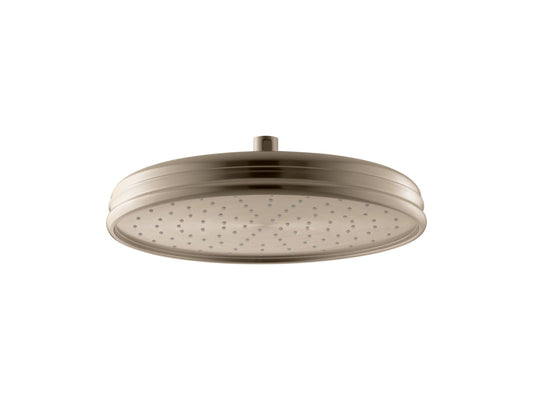 KOHLER K-13694-BV Traditional 12" Single-Function Rainhead, 2.5 Gpm In Vibrant Brushed Bronze