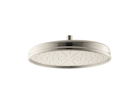 KOHLER K-13694-SN Traditional 12" Single-Function Rainhead, 2.5 Gpm In Vibrant Polished Nickel