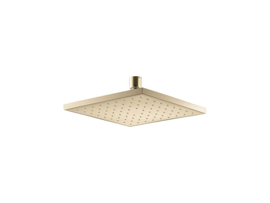 KOHLER K-13695-AF Contemporary Square 8" Single-Function Rainhead, 2.5 Gpm In Vibrant French Gold