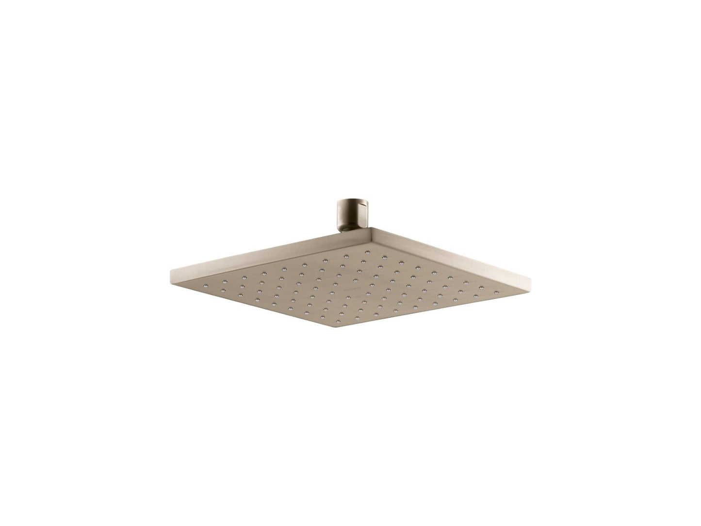 KOHLER K-13695-BV Contemporary Square 8" Single-Function Rainhead, 2.5 Gpm In Vibrant Brushed Bronze