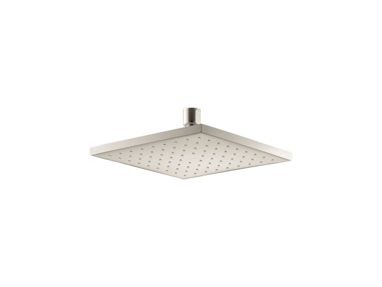 KOHLER K-13695-SN Contemporary Square 8" Single-Function Rainhead, 2.5 Gpm In Vibrant Polished Nickel