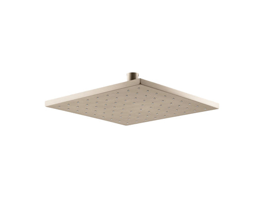 KOHLER K-13696-BV Contemporary Square 10" Single-Function Rainhead, 2.5 Gpm In Vibrant Brushed Bronze