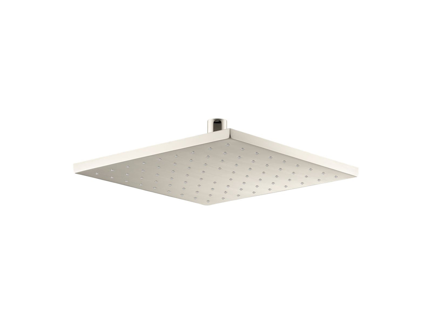 KOHLER K-13696-SN Contemporary Square 10" Single-Function Rainhead, 2.5 Gpm In Vibrant Polished Nickel