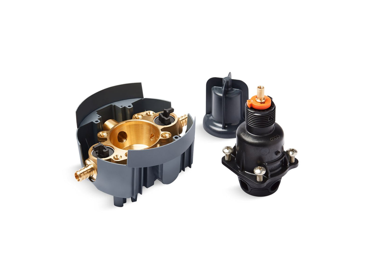 KOHLER K-8304-PS-NA Rite-Temp Pressure-balancing valve body and cartridge kit with service stops and PEX crimp connections