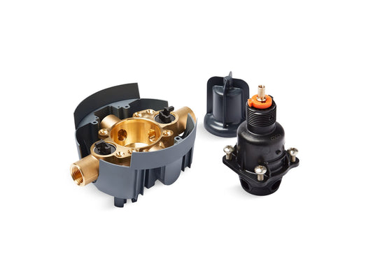 KOHLER K-P8304-IPS-NA Rite-Temp Valve Body And Pressure-Balancing Cartridge Kit With Service Stops And Female Npt Connections, Project Pack