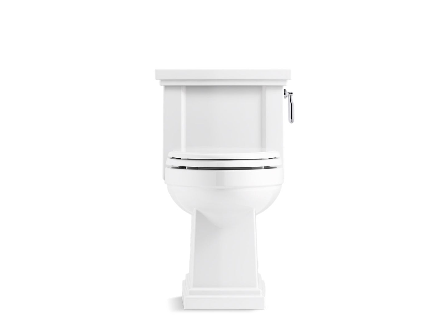 KOHLER K-3981-RA-0 Tresham One-Piece Compact Elongated Toilet With Skirted Trapway, 1.28 Gpf In White