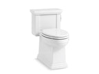 KOHLER K-3981-RA-0 Tresham One-Piece Compact Elongated Toilet With Skirted Trapway, 1.28 Gpf In White