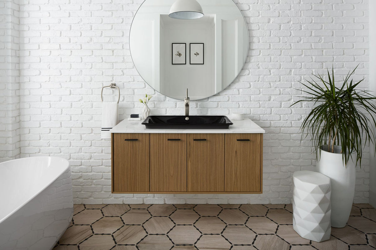 KOHLER K-20212-P5-0 Iron Plains 30" Rectangular Drop-In/Undermount/Vessel Bathroom Sink With Iron Black Painted Underside - White
