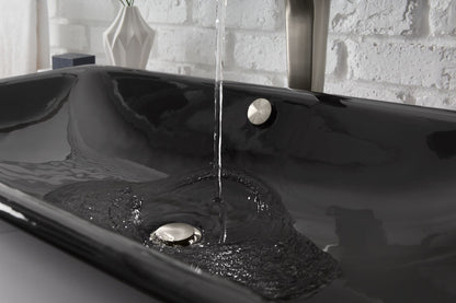 KOHLER K-20212-P5-0 Iron Plains 30" rectangular drop-in/undermount/vessel bathroom sink with Iron Black painted underside - White