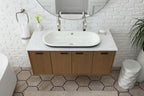 KOHLER K-20213-7 Iron Plains 33" Oval Drop-In/Undermount Bathroom Sink - Black Black
