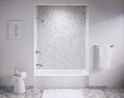 KOHLER K-715-0 Villager 60" x 30-1/4" alcove bath, left drain - White