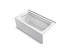KOHLER K-1123-LA-96 Archer 60" X 32" Alcove Bath, Left Drain - Biscuit