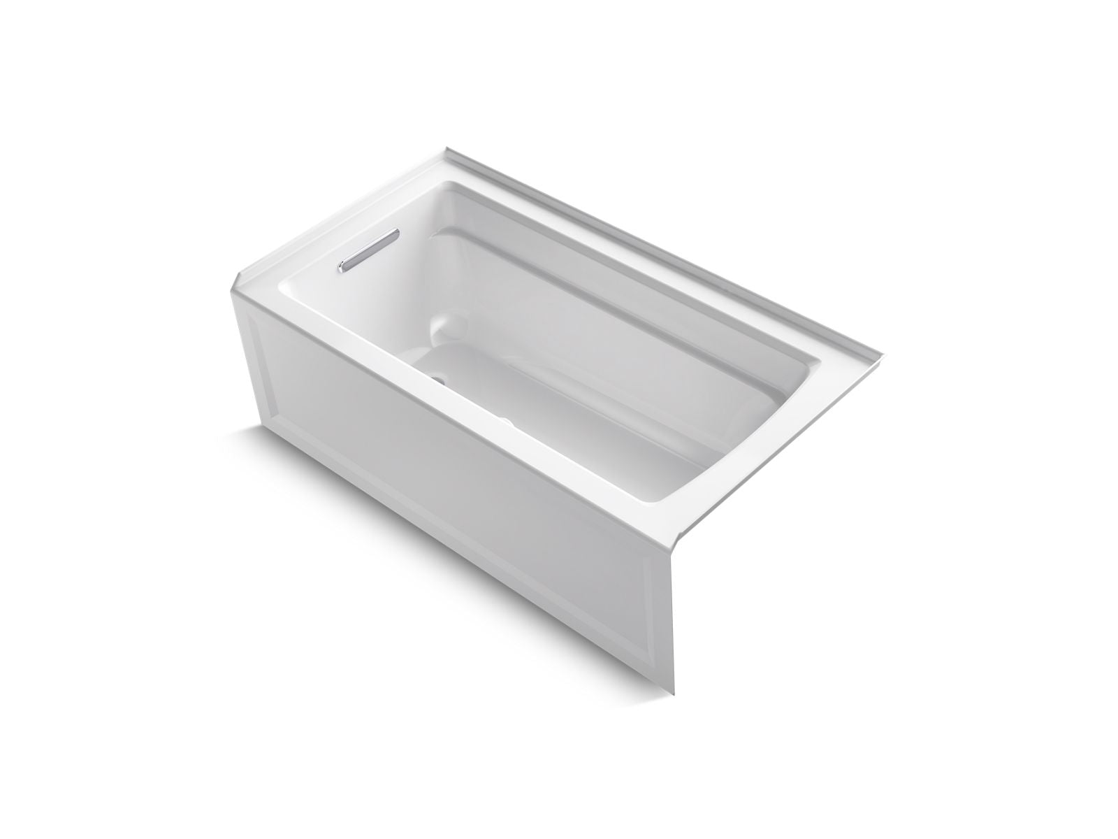 KOHLER K-1123-LA-96 Archer 60" X 32" Alcove Bath, Left Drain - Biscuit