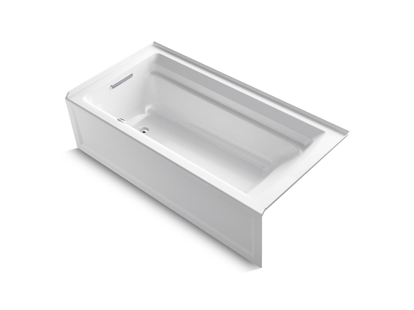 KOHLER K-1125-LA-96 Archer 72" X 36" Alcove Bath, Left Drain - Biscuit