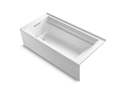 KOHLER K-1125-LA-0 Archer 72" x 36" alcove bath, left drain - White