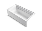 KOHLER K-1125-RAW-7 Archer 72" X 36" Alcove Bath With Bask Heated Surface, Alcove, Right Drain - Black Black