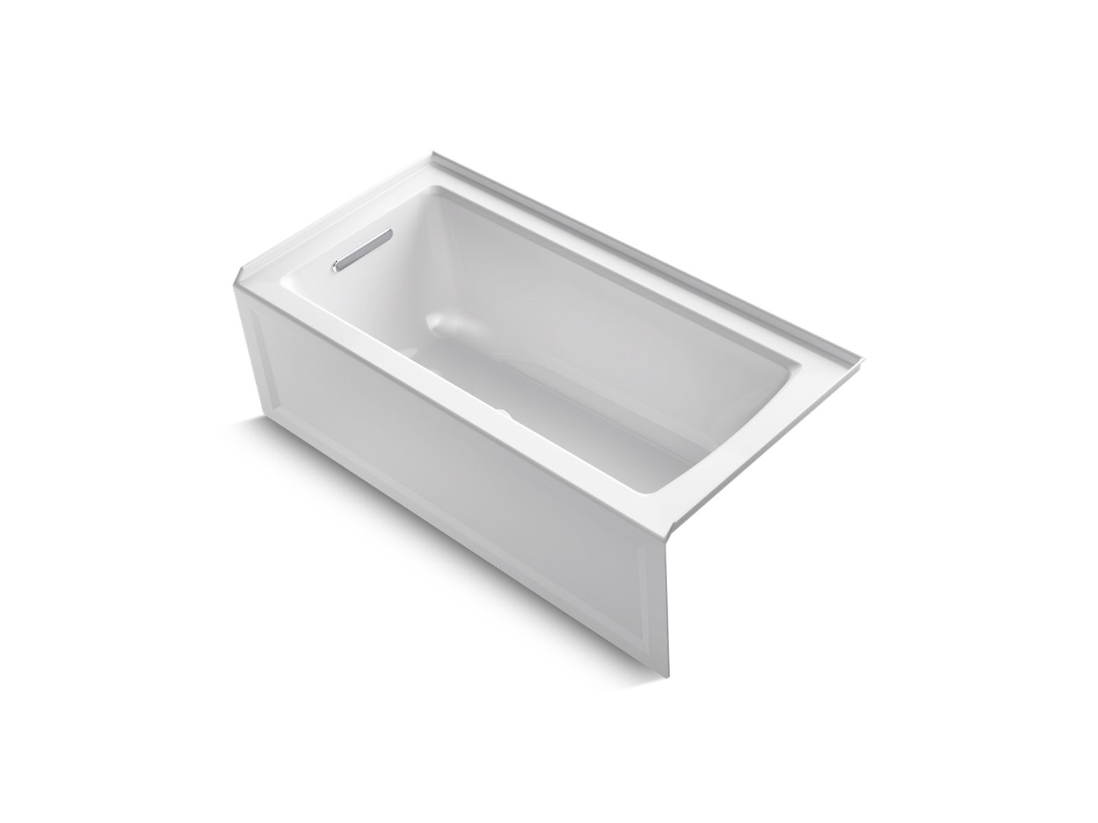 KOHLER K-1946-LA-0 Archer 60" X 30" Alcove Bath, Left Drain - White