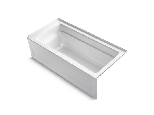 KOHLER K-1948-RA-0 Archer 66" X 32" Alcove Bath, Right Drain In White