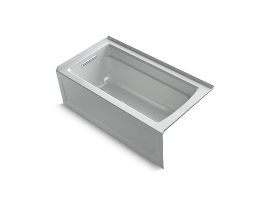 KOHLER K-1123-LA-95 Archer 60" X 32" Alcove Bath, Left Drain In Ice Grey