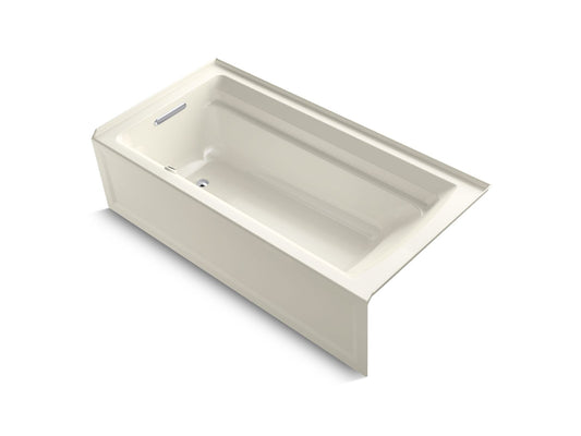 KOHLER K-1125-LA-96 Archer 72" X 36" Alcove Bath, Left Drain In Biscuit