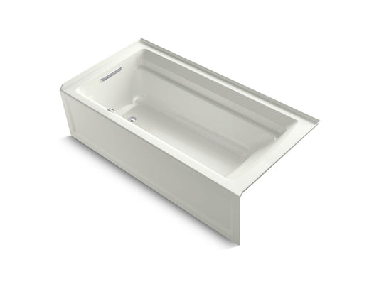 KOHLER K-1125-LA-NY Archer 72" X 36" Alcove Bath, Left Drain In Dune