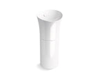 KOHLER K-20701-96 Veil 16" Round Pedestal Bathroom Sink - Biscuit