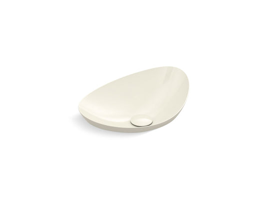 KOHLER K-20704-N-96 Veil 21" Oval Vessel Bathroom Sink, No Overflow In Biscuit