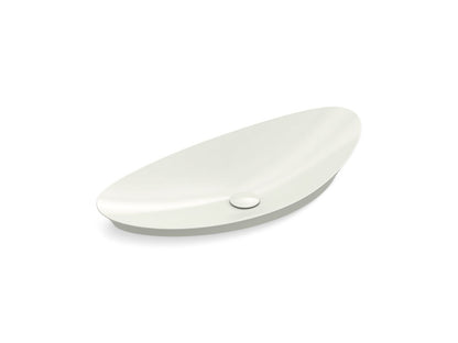KOHLER K-20705-N-0 Veil 38-1/2" oval vessel bathroom sink, no overflow - White