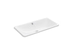 KOHLER K-20212-96 Iron Plains 30" Rectangular Drop-In/Undermount Bathroom Sink - Biscuit
