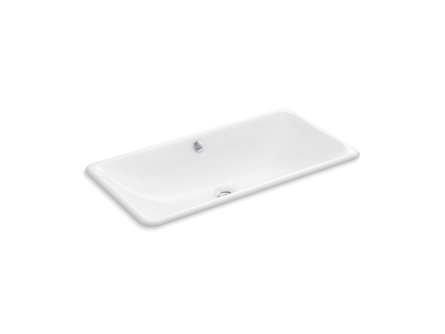 KOHLER K-20212-96 Iron Plains 30" rectangular drop-in/undermount bathroom sink - Biscuit
