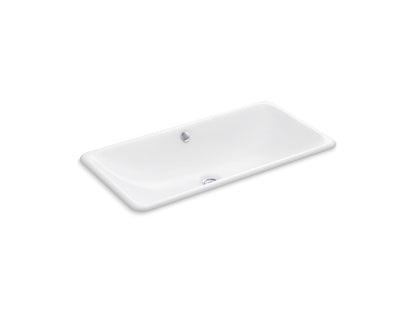 KOHLER K-20212-96 Iron Plains 30" rectangular drop-in/undermount bathroom sink - Biscuit
