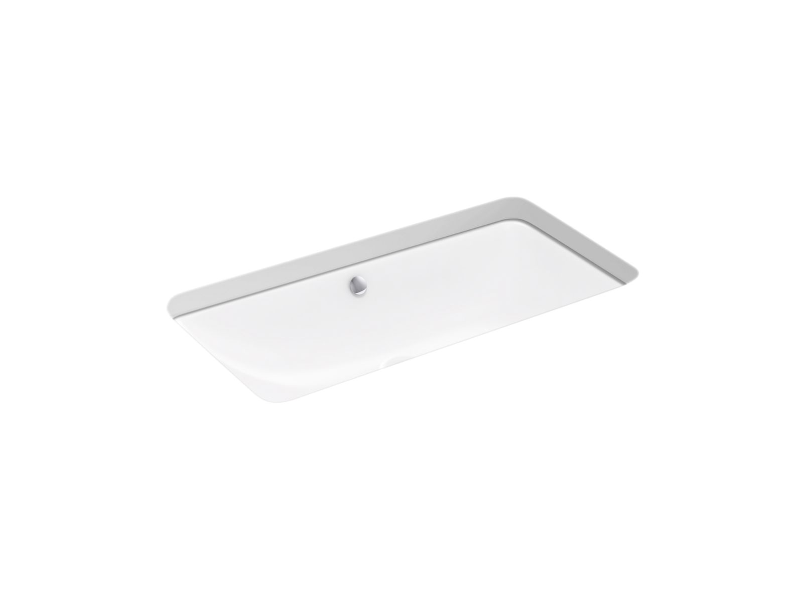 KOHLER K-20212-96 Iron Plains 30" Rectangular Drop-In/Undermount Bathroom Sink - Biscuit