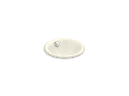 KOHLER K-20211-96 Iron Plains 12" Round Drop-In/Undermount/Vessel Bathroom Sink In Biscuit