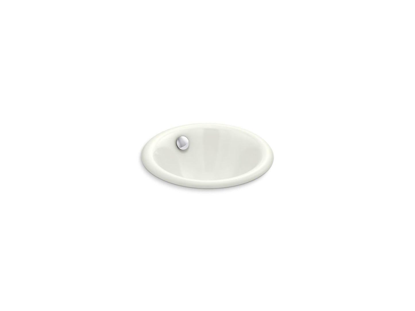 KOHLER K-20211-NY Iron Plains 12" Round Drop-In/Undermount/Vessel Bathroom Sink In Dune