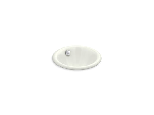 KOHLER K-20211-NY Iron Plains 12" Round Drop-In/Undermount/Vessel Bathroom Sink In Dune